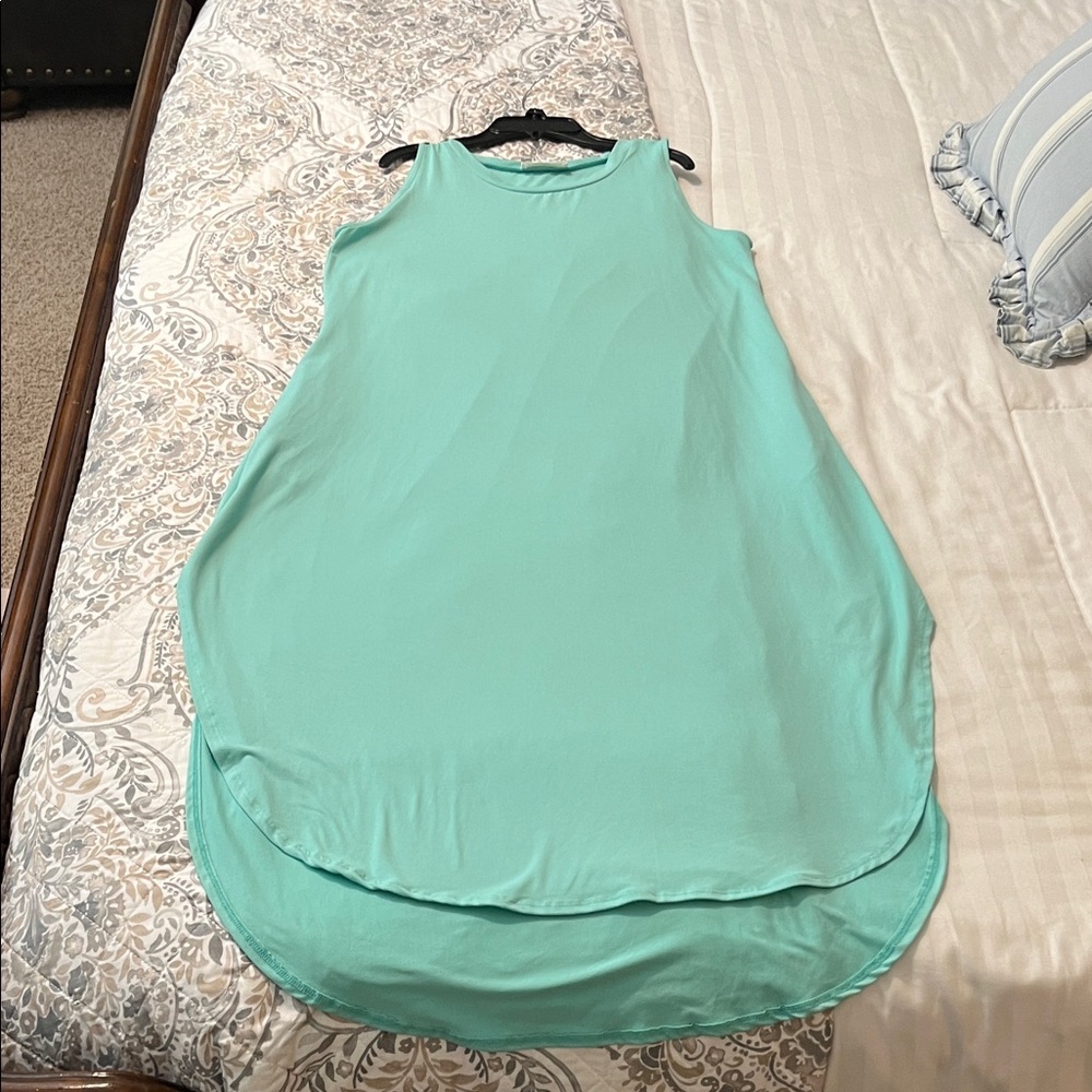 Zenana Outfitters Sleeveless Mint High Low Dress